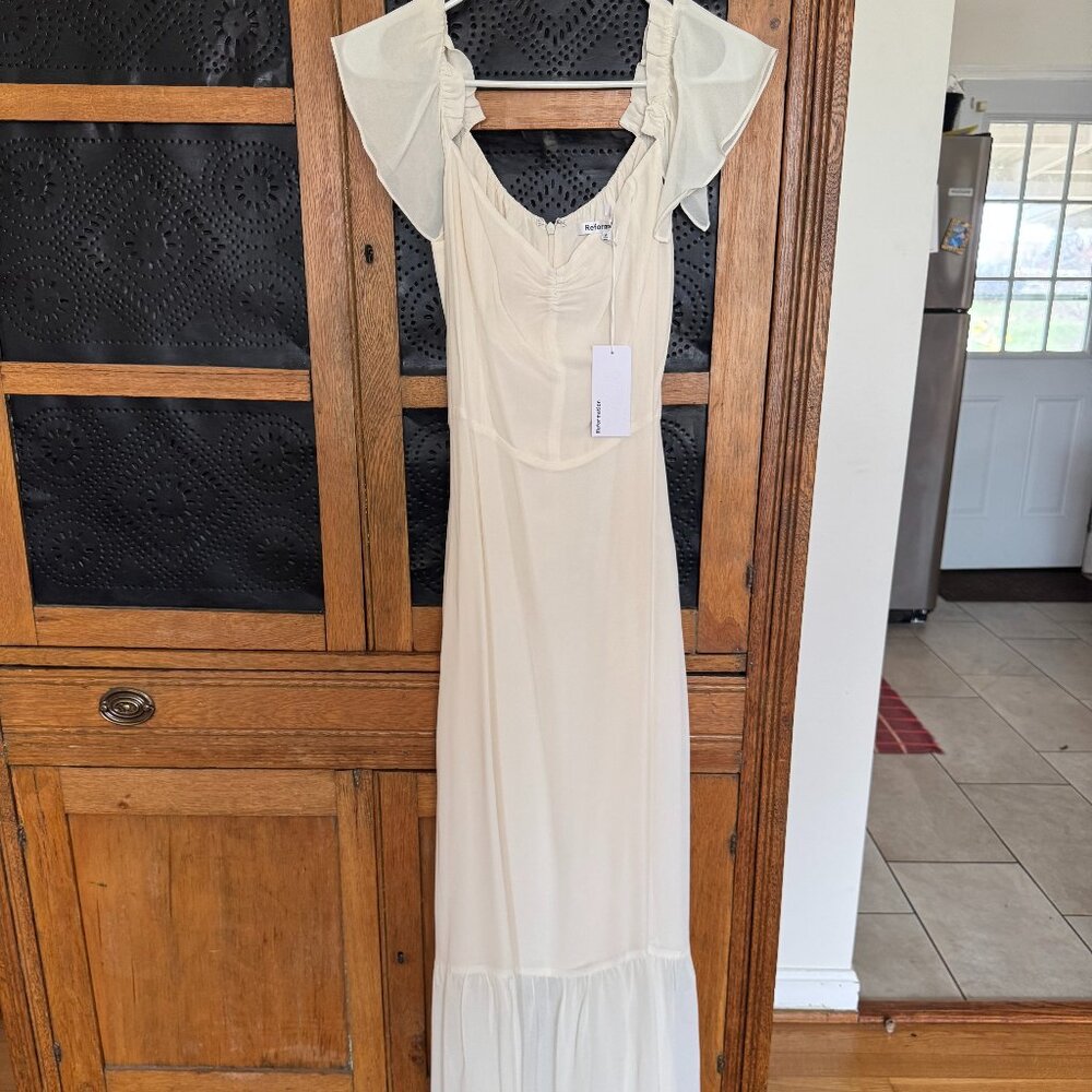 Reformation Butterfly Dress in Ivory Size 8 - NWT